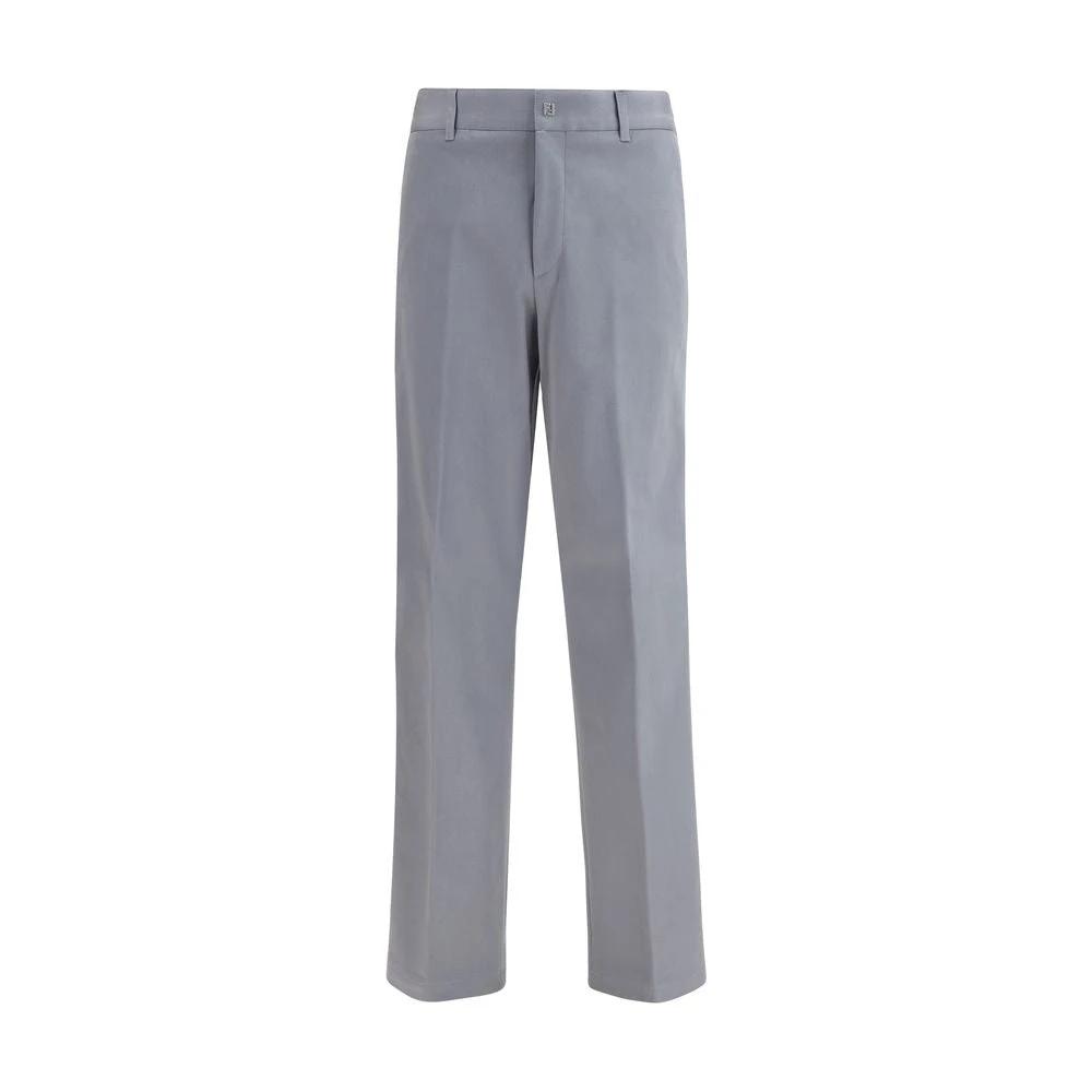 Fendi Sample Sale Fendi Gray Cotton Casual Pants - | Designer outlet