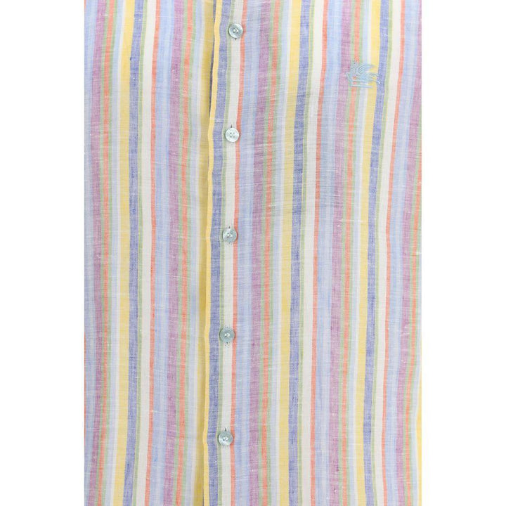 Etro Sample Sale Etro Multicolor Linen Pattern Shirt - | Designer outlet