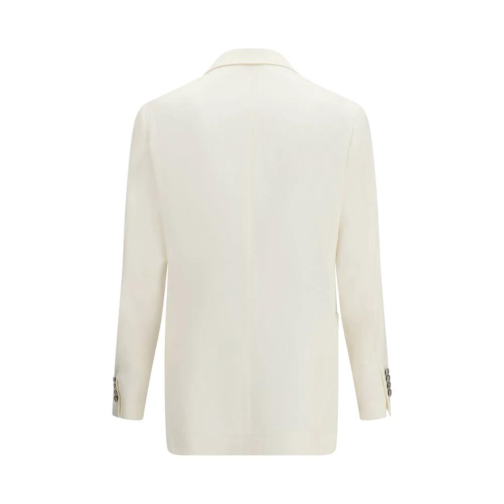 Brunello Cucinelli Sample Sale Brunello Cucinelli White Linen Blazer - | Designer outlet