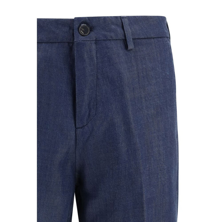 Cruna Blue Tencel Dress Pants