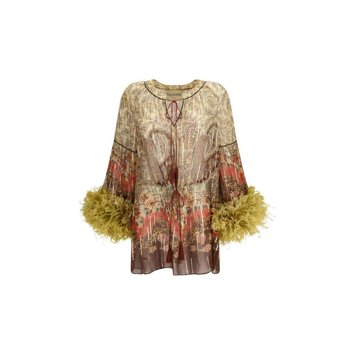 Valentino Multicolor Silk Blouse