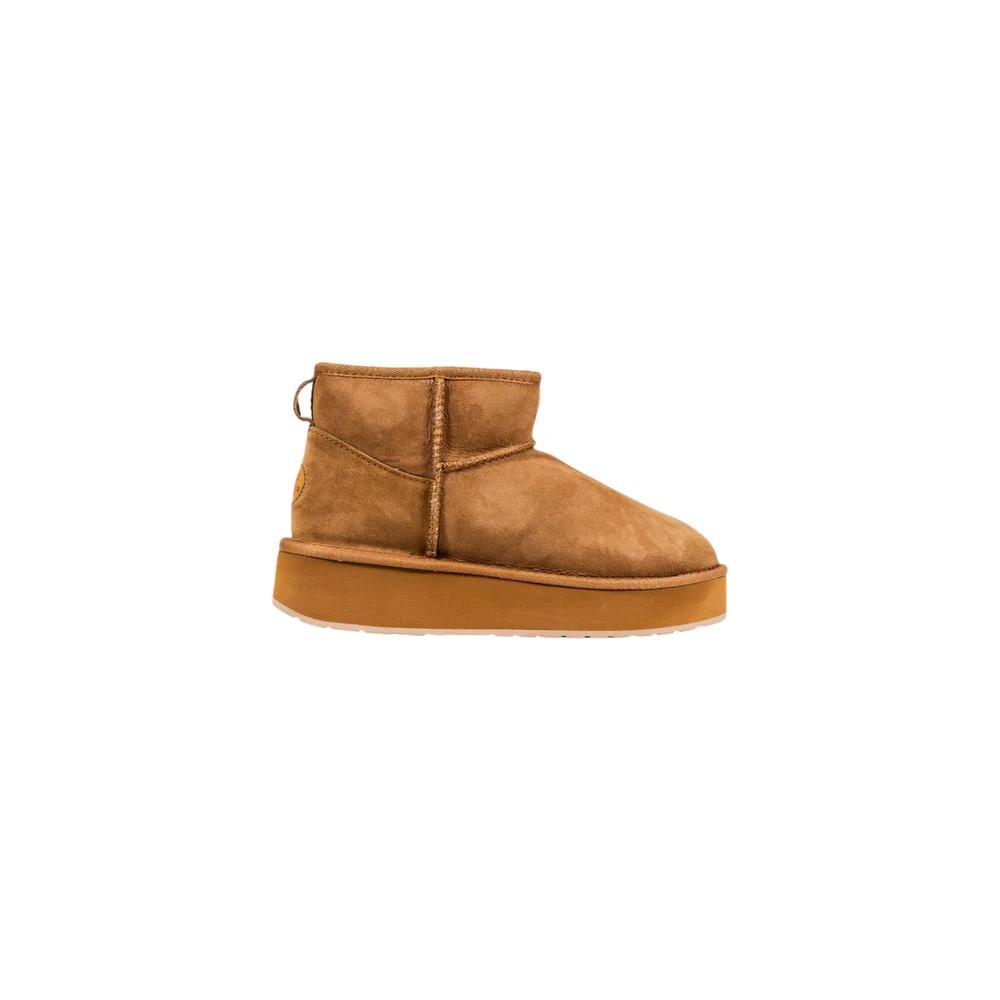 EMU Australia Sample Sale EMU Australia Beige Leather Ankle Boots - | Designer outlet