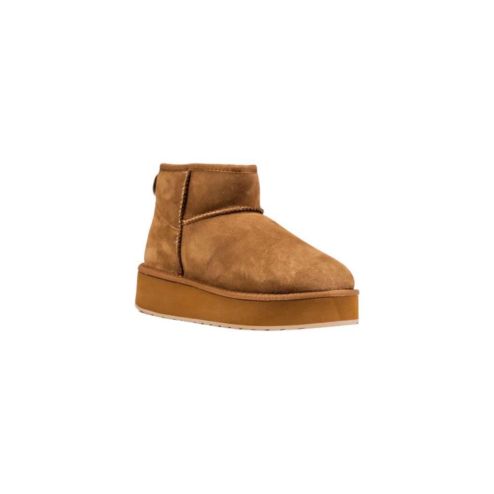 EMU Australia Sample Sale EMU Australia Beige Leather Ankle Boots - | Designer outlet