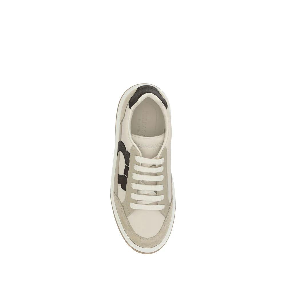 Ferragamo Sample Sale Ferragamo Multicolor Calf Leather Bos Taurus Platform Sneakers - | Designer outlet