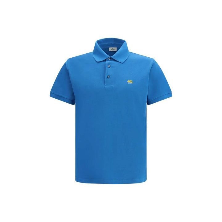 Etro Sample Sale Etro Blue Cotton Polo Shirt - | Designer outlet