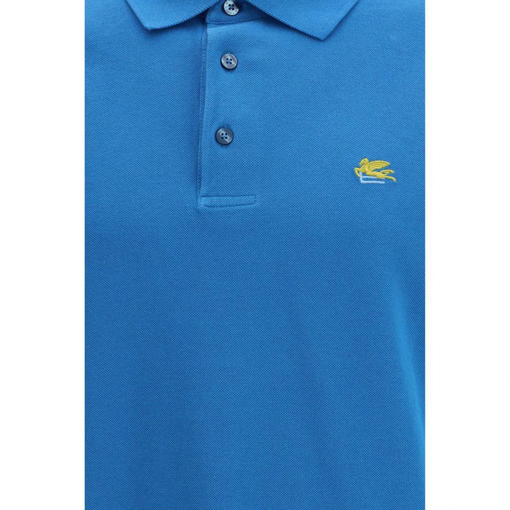 Etro Sample Sale Etro Blue Cotton Polo Shirt - | Designer outlet
