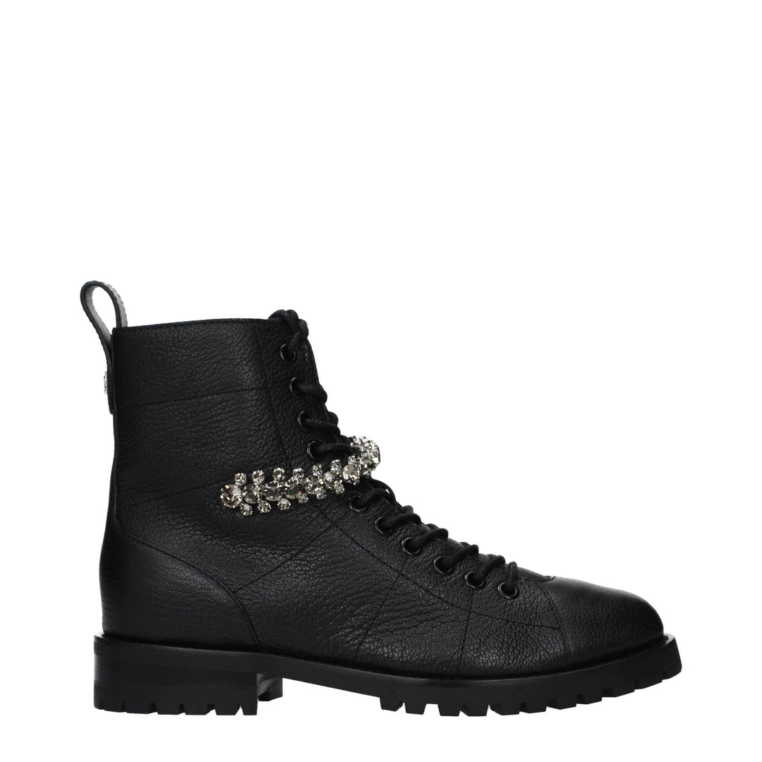 Jimmy Choo Sample Sale Jimmy Choo Black Leather Ankle Boots - | Designer outlet