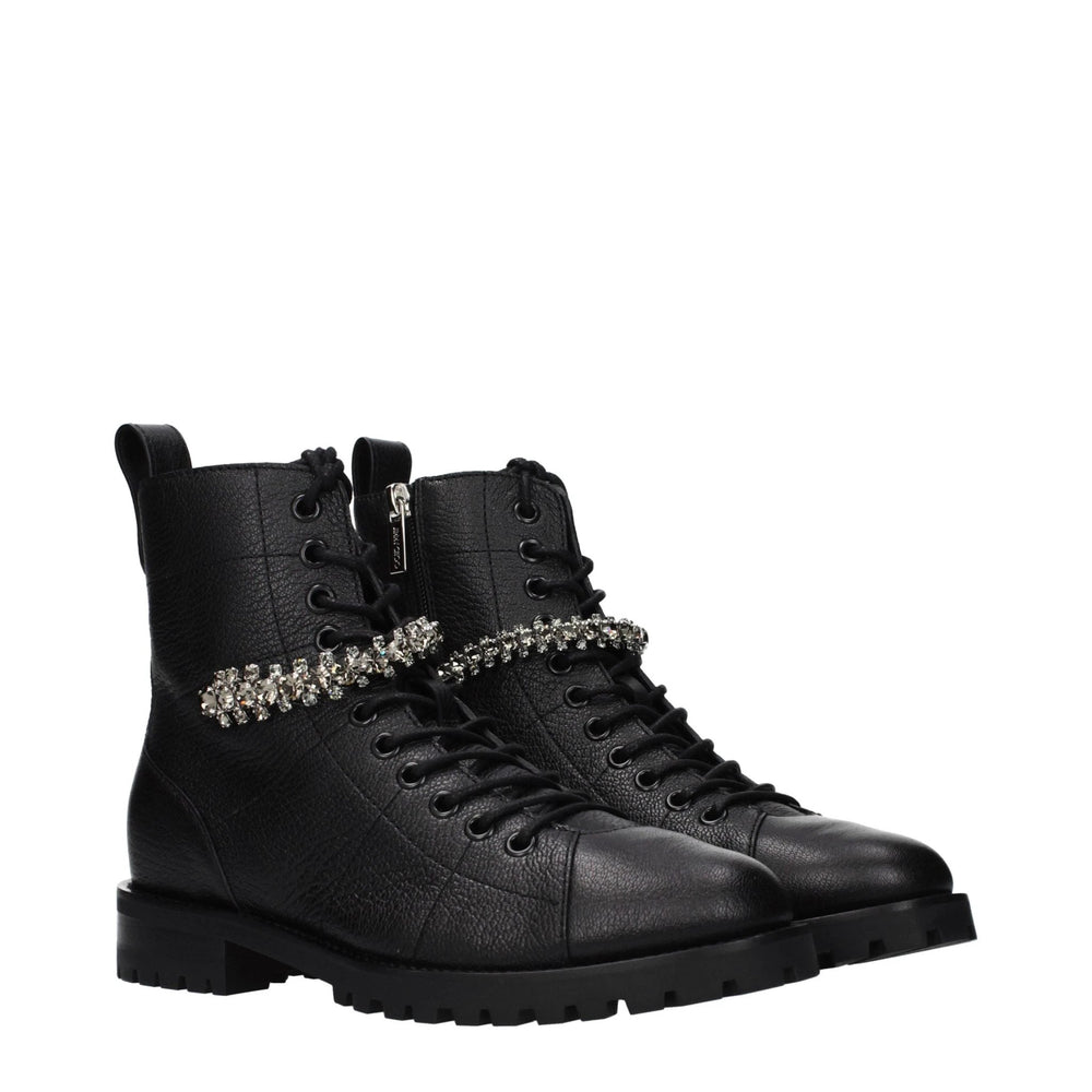 Jimmy Choo Sample Sale Jimmy Choo Black Leather Ankle Boots - | Designer outlet