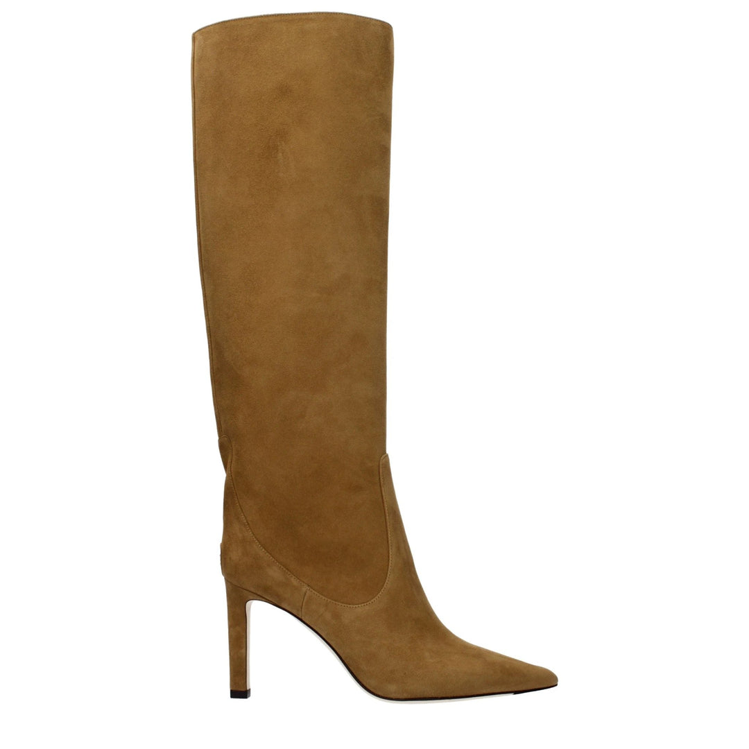 Jimmy Choo Sample Sale Jimmy Choo Brown Leather High Heel Boots - | Designer outlet