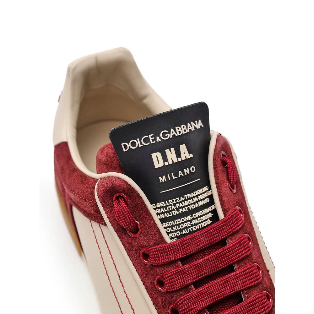 Dolce &amp; Gabbana Sample Sale Dolce &amp; Gabbana White Leather Low Top Sneakers - | Designer outlet
