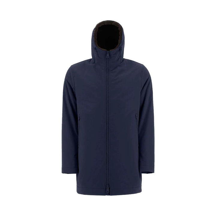 Herno Sample Sale Herno Blue Polyamide Coat - | Designer outlet