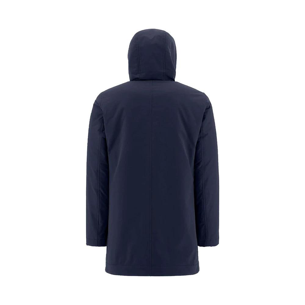 Herno Sample Sale Herno Blue Polyamide Coat - | Designer outlet