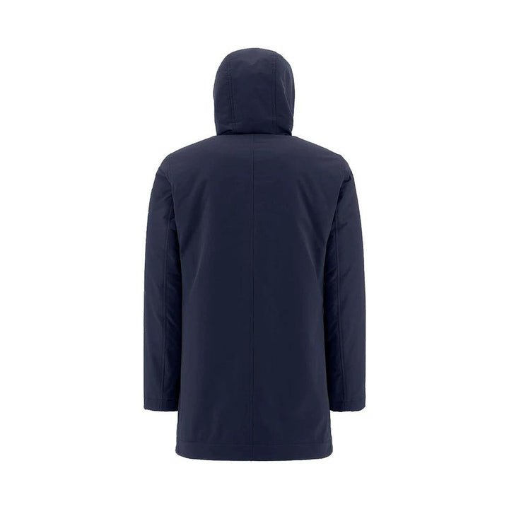 Herno Sample Sale Herno Blue Polyamide Coat - | Designer outlet