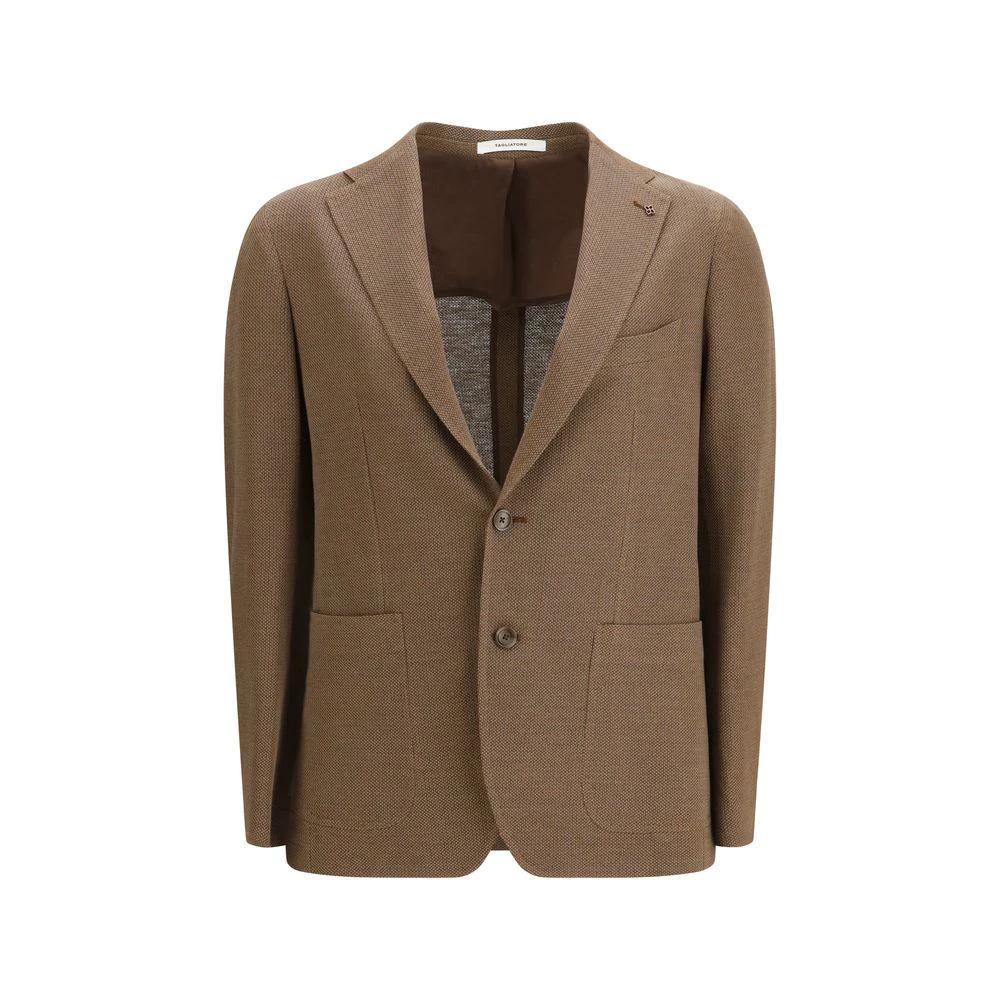 Tagliatore Sample Sale Tagliatore Brown Linen Blazer - | Designer outlet
