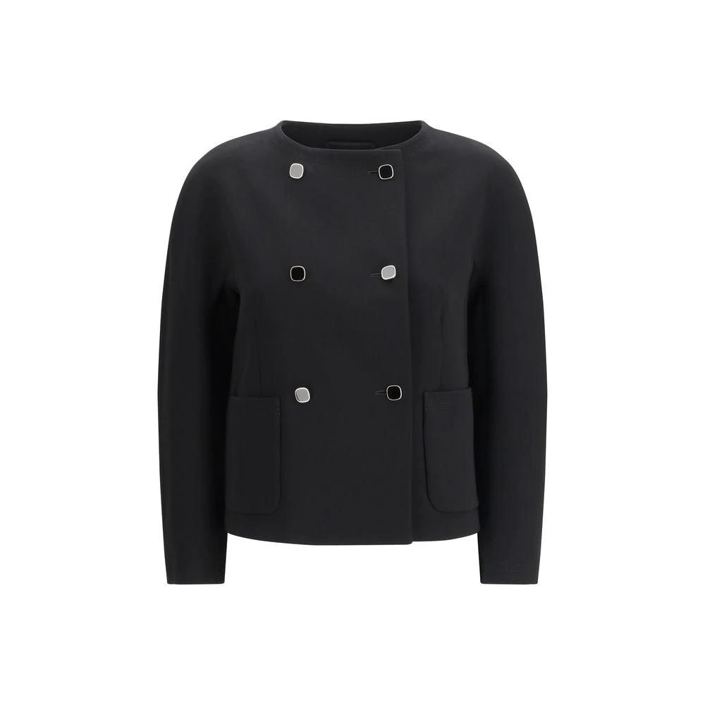 Max Mara Sample Sale Max Mara Black Triacetate Full-Length Jacket - | Designer outlet