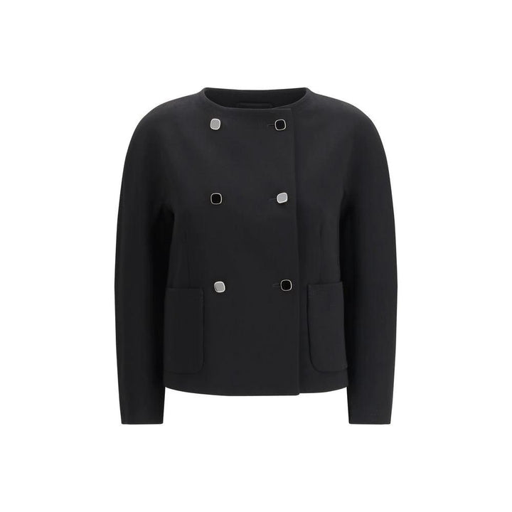 Max Mara Sample Sale Max Mara Black Triacetate Full-Length Jacket - | Designer outlet