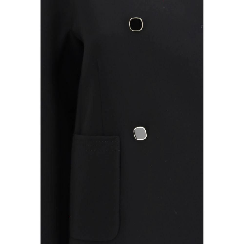 Max Mara Sample Sale Max Mara Black Triacetate Full-Length Jacket - | Designer outlet