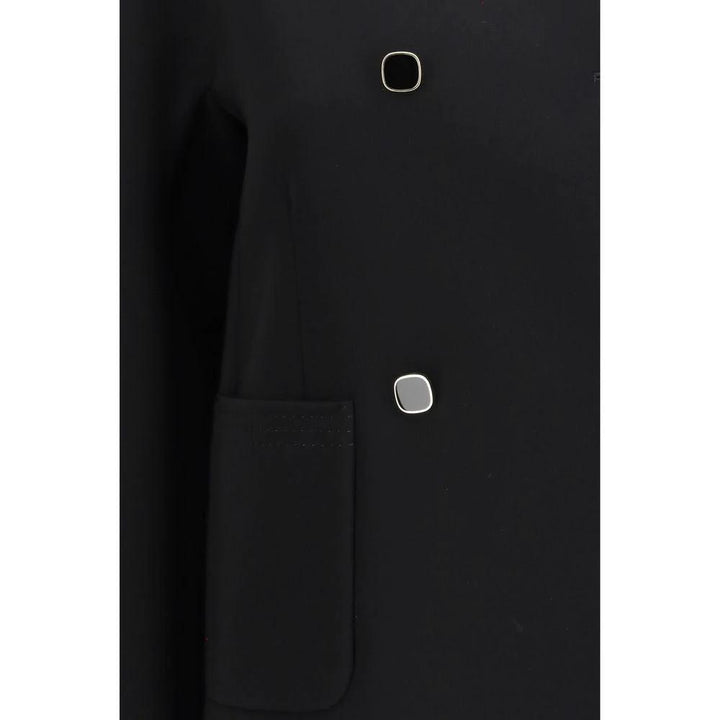 Max Mara Sample Sale Max Mara Black Triacetate Full-Length Jacket - | Designer outlet