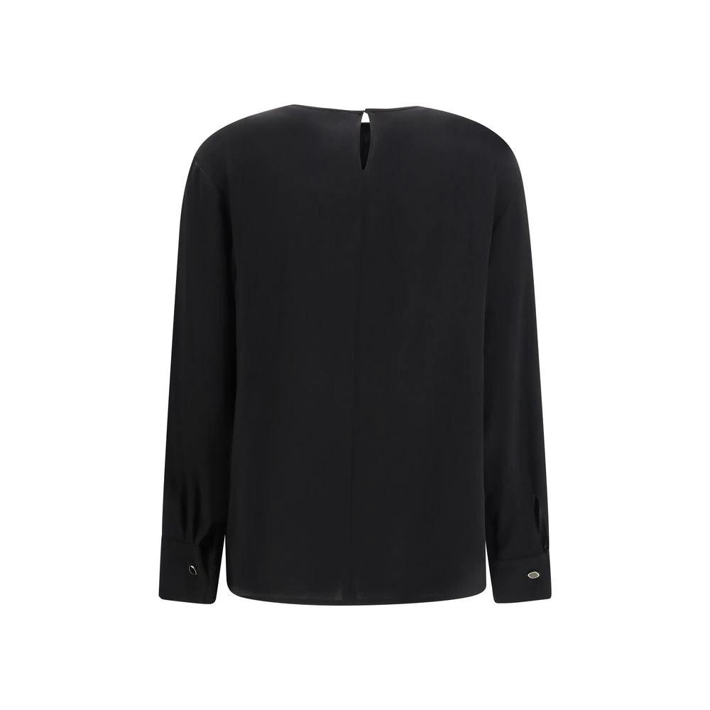 Max Mara Sample Sale Max Mara Black Triacetate Blouse - | Designer outlet