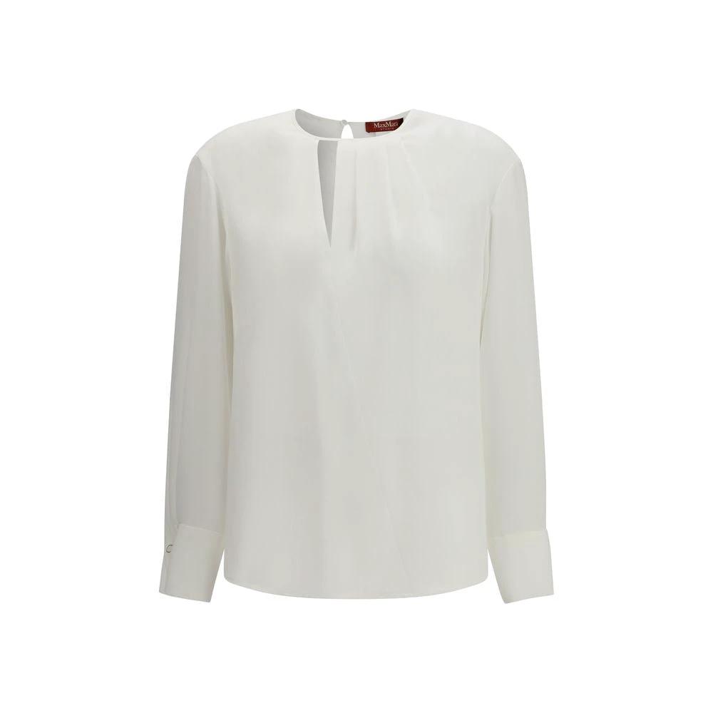 Max Mara Sample Sale Max Mara White Triacetate Blouse - | Designer outlet