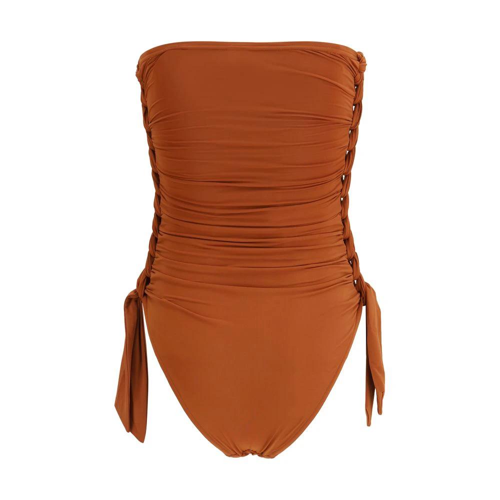 Zimmermann Sample Sale Zimmermann Brown Polyester One-Piece Swimsuit - | Designer outlet