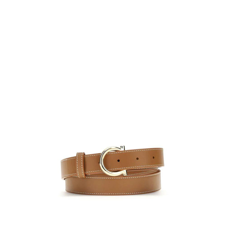 Ferragamo Sample Sale Ferragamo Beige Calf Leather Bos Taurus Regular Belt - | Designer outlet