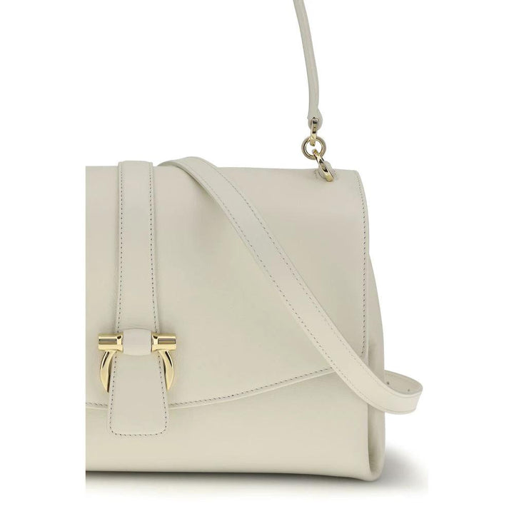 Ferragamo Sample Sale Ferragamo White Calf Leather Bos Taurus Shoulder Bag - | Designer outlet