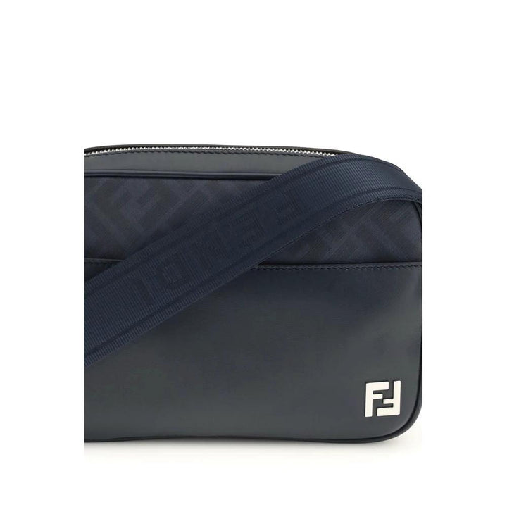 Fendi Sample Sale Fendi Blue Calf Leather Bos Taurus Shoulder Bag - | Designer outlet