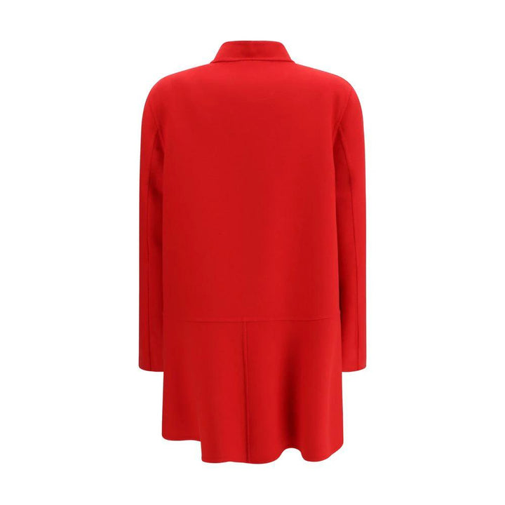Valentino Sample Sale Valentino Multicolor Fleece Wool Coat - | Designer outlet