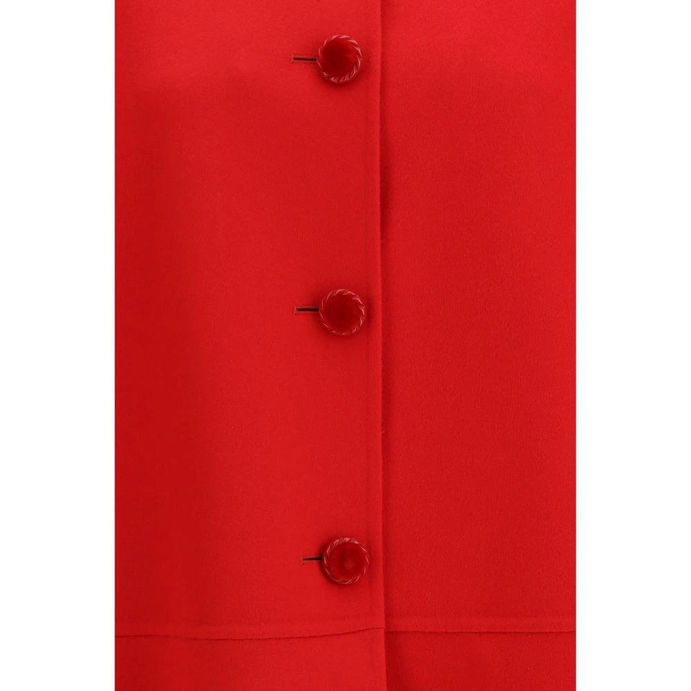 Valentino Sample Sale Valentino Multicolor Fleece Wool Coat - | Designer outlet