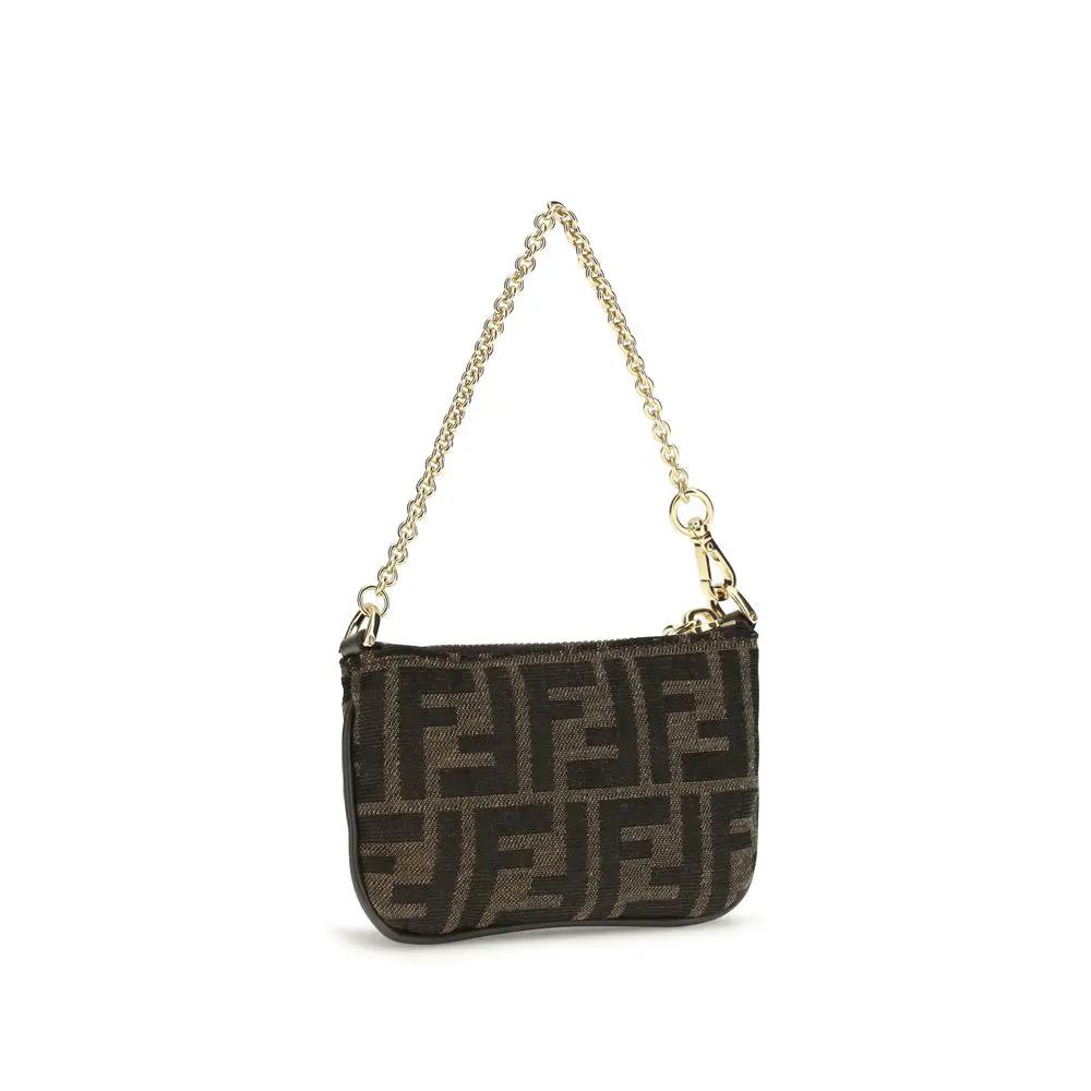 Fendi Brown Polyester Shoulder Bag