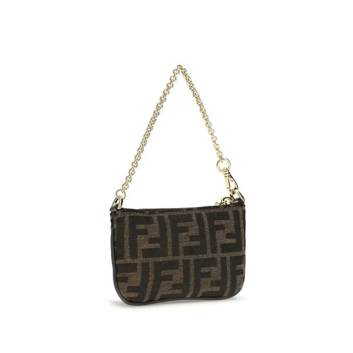 Fendi Brown Polyester Shoulder Bag