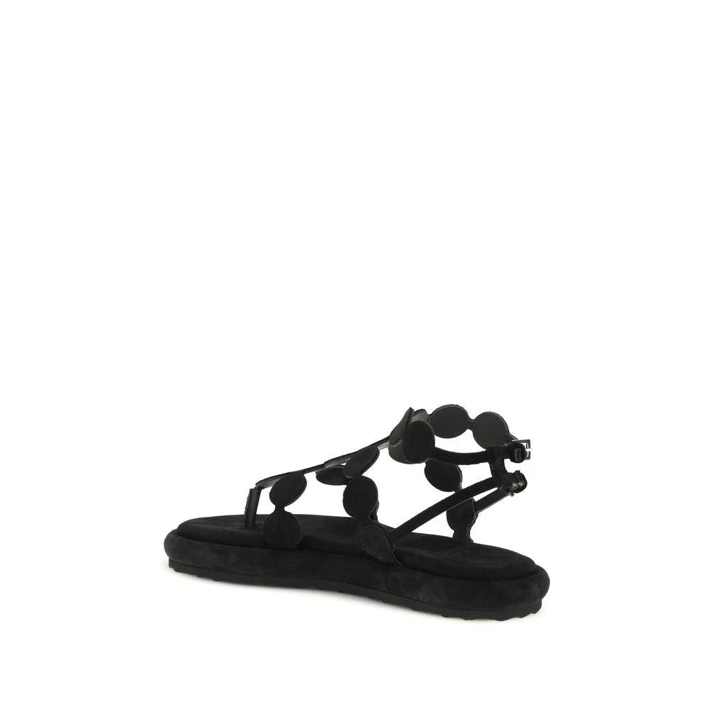 Pierre Hardy Sample Sale Pierre Hardy Black Calf Leather Bos Taurus Platform Sandals - | Designer outlet