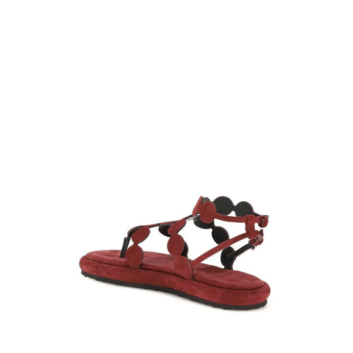 Pierre Hardy Sample Sale Pierre Hardy Brown Calf Leather Bos Taurus Platform Sandals - | Designer outlet