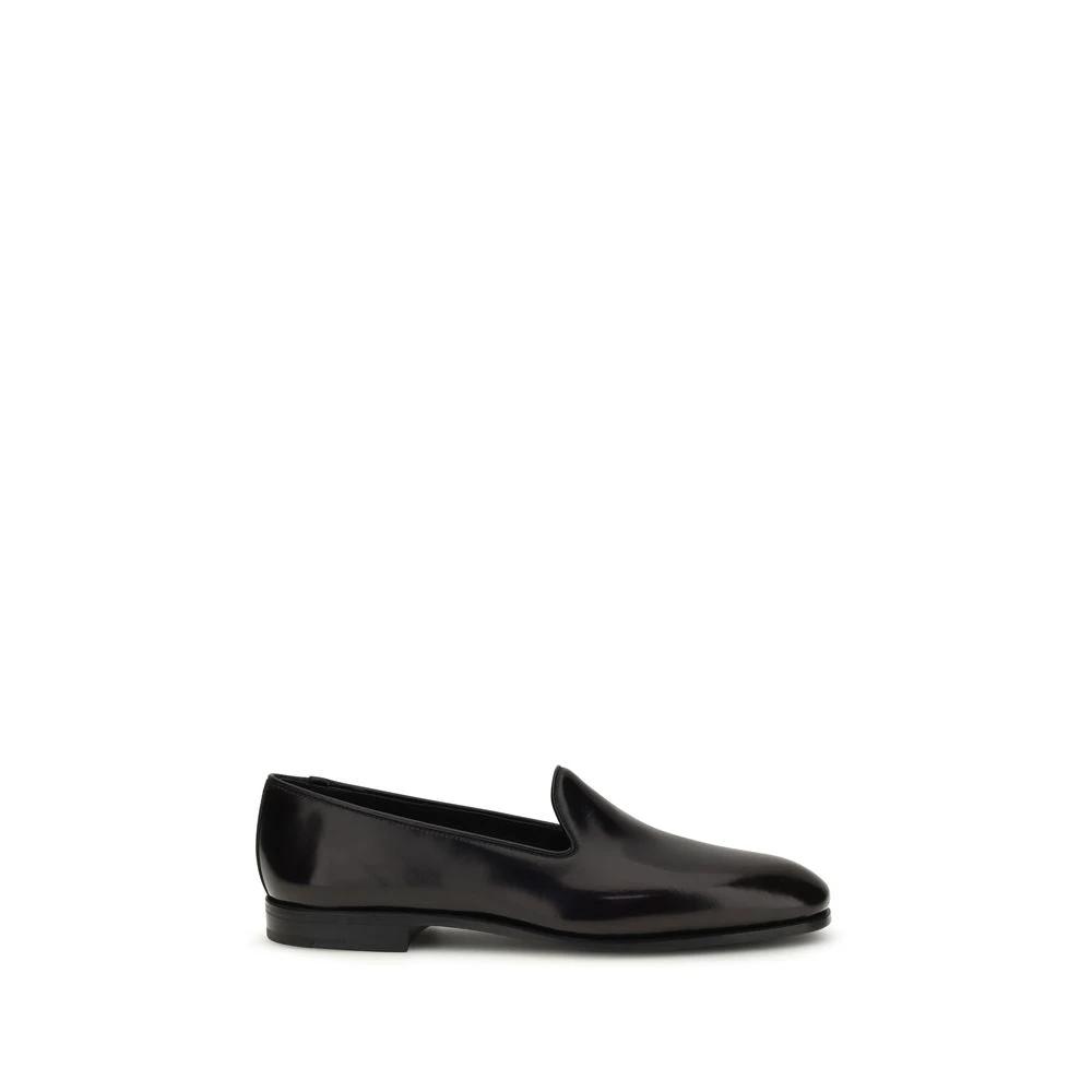 Church's Sample Sale Church's Black Calf Leather Bos Taurus Slip-On Loafers - | Designer outlet