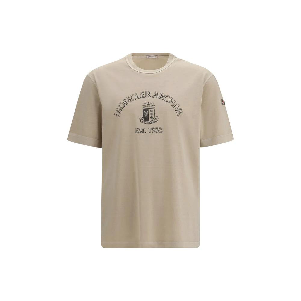 Moncler Sample Sale Moncler Beige Cotton T-Shirt - | Designer outlet