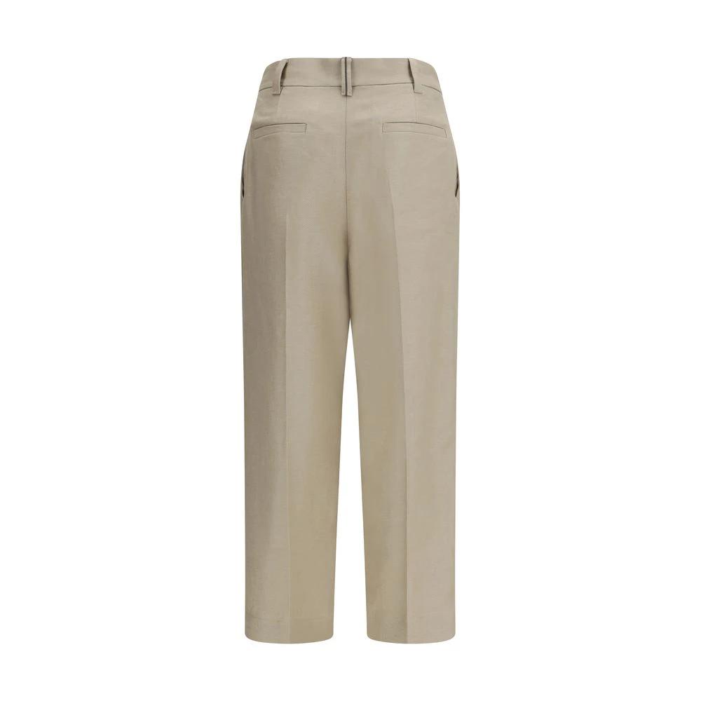 Brunello Cucinelli Sample Sale Brunello Cucinelli Beige Linen Casual Pants - | Designer outlet