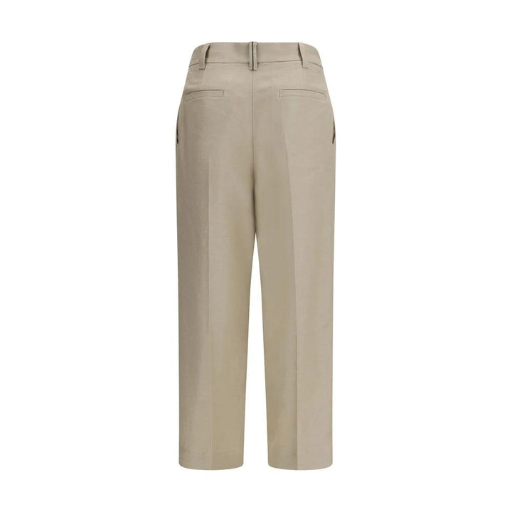 Brunello Cucinelli Sample Sale Brunello Cucinelli Beige Linen Casual Pants - | Designer outlet