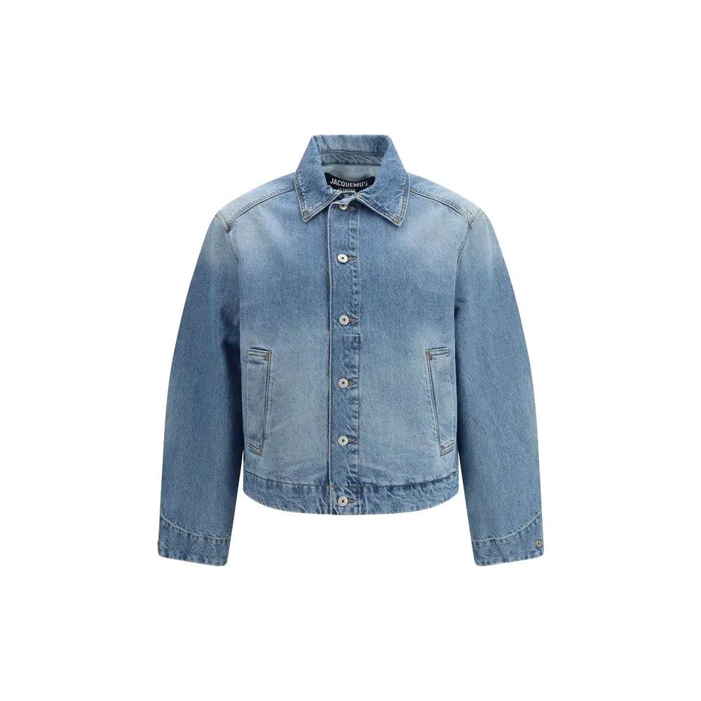 Jacquemus Sample Sale | Jacquemus Blue Polyamide Denim Jacket - | Designer outlet