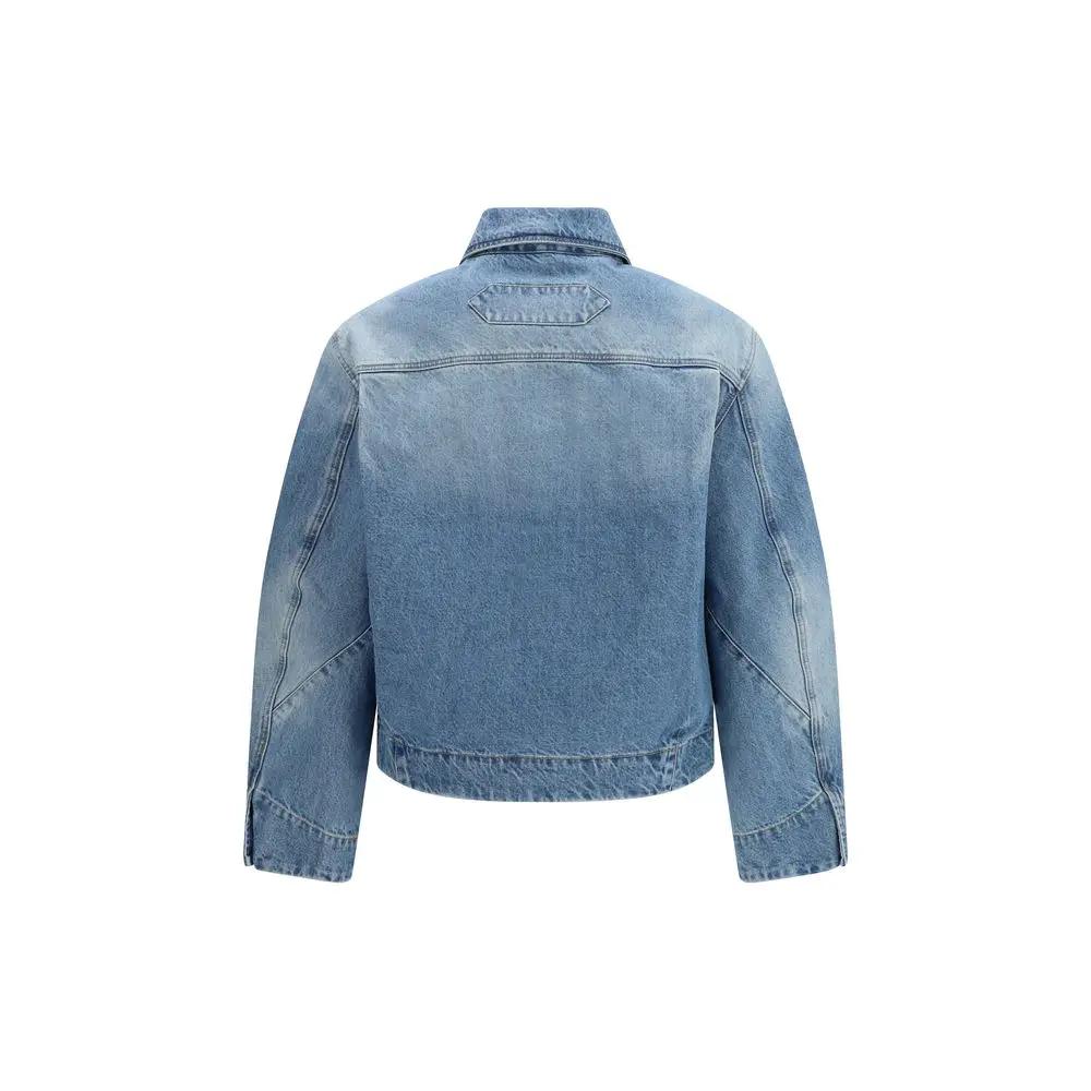 Jacquemus Sample Sale | Jacquemus Blue Polyamide Denim Jacket - | Designer outlet