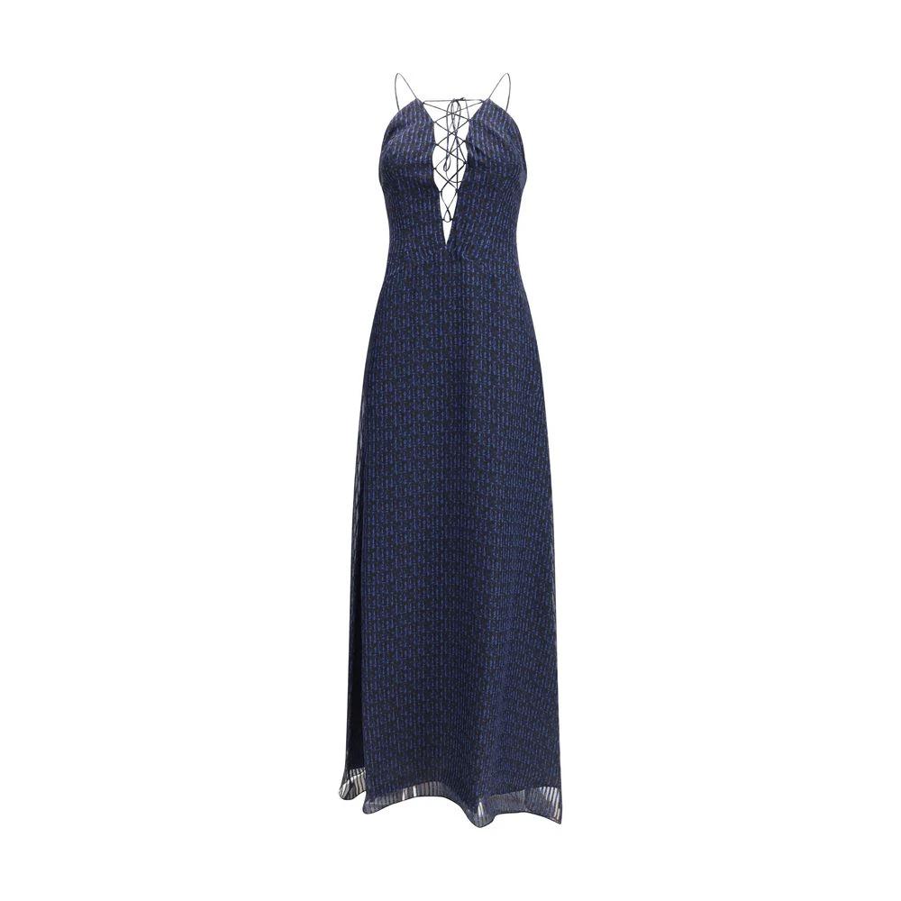 Kristina Ti Sample Sale Kristina Ti Blue Silk Casual Dress - | Designer outlet