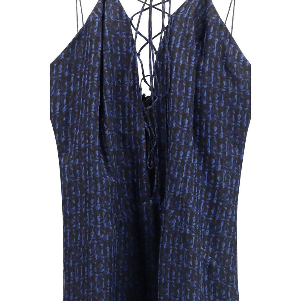 Kristina Ti Sample Sale Kristina Ti Blue Silk Casual Dress - | Designer outlet