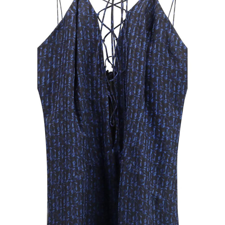 Kristina Ti Sample Sale Kristina Ti Blue Silk Casual Dress - | Designer outlet