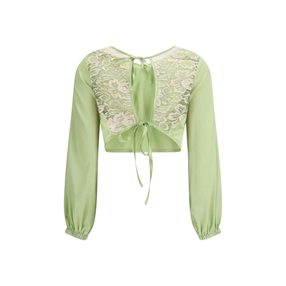 Kristina Ti Sample Sale Kristina Ti Bicolor Silk Blouse - | Designer outlet