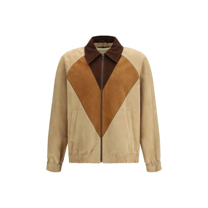 Valentino Sample Sale Valentino Brown Goatskin Biker Jacket - | Designer outlet