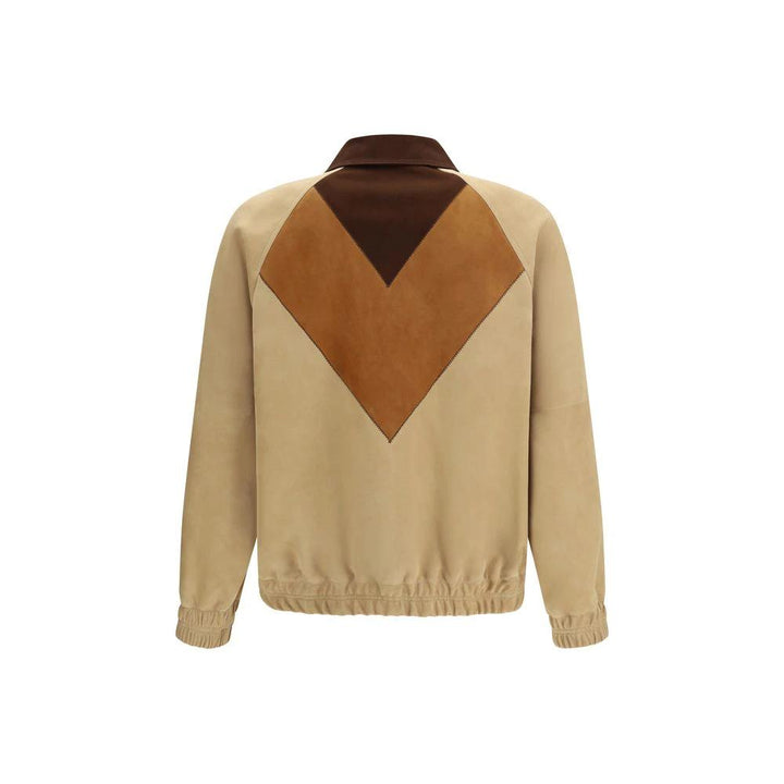 Valentino Sample Sale Valentino Brown Goatskin Biker Jacket - | Designer outlet