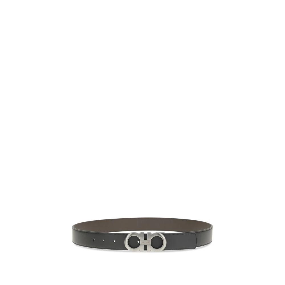 Ferragamo Sample Sale Ferragamo Black Calf Leather Bos Taurus Belt - | Designer outlet
