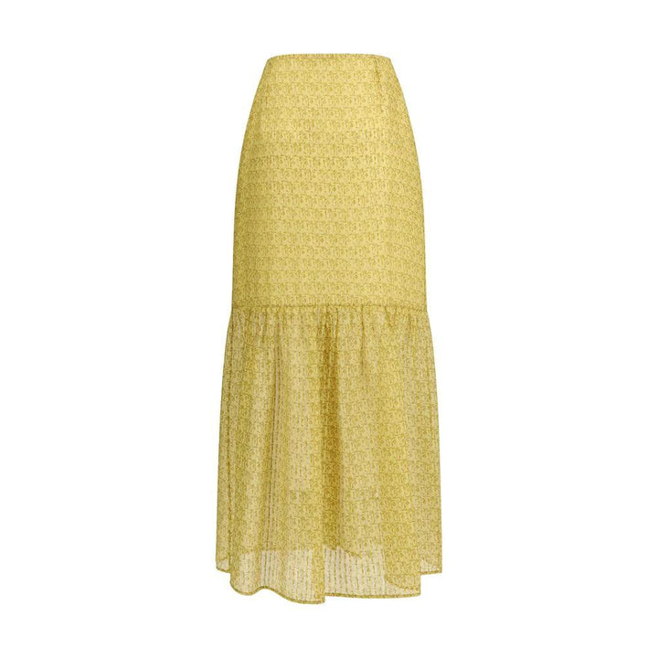 Kristina Ti Sample Sale Kristina Ti Bicolor Silk Long Skirt - | Designer outlet