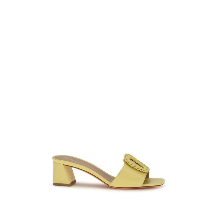 Santoni Sample Sale Santoni Bicolor Calf Leather Bos Taurus Mules - | Designer outlet