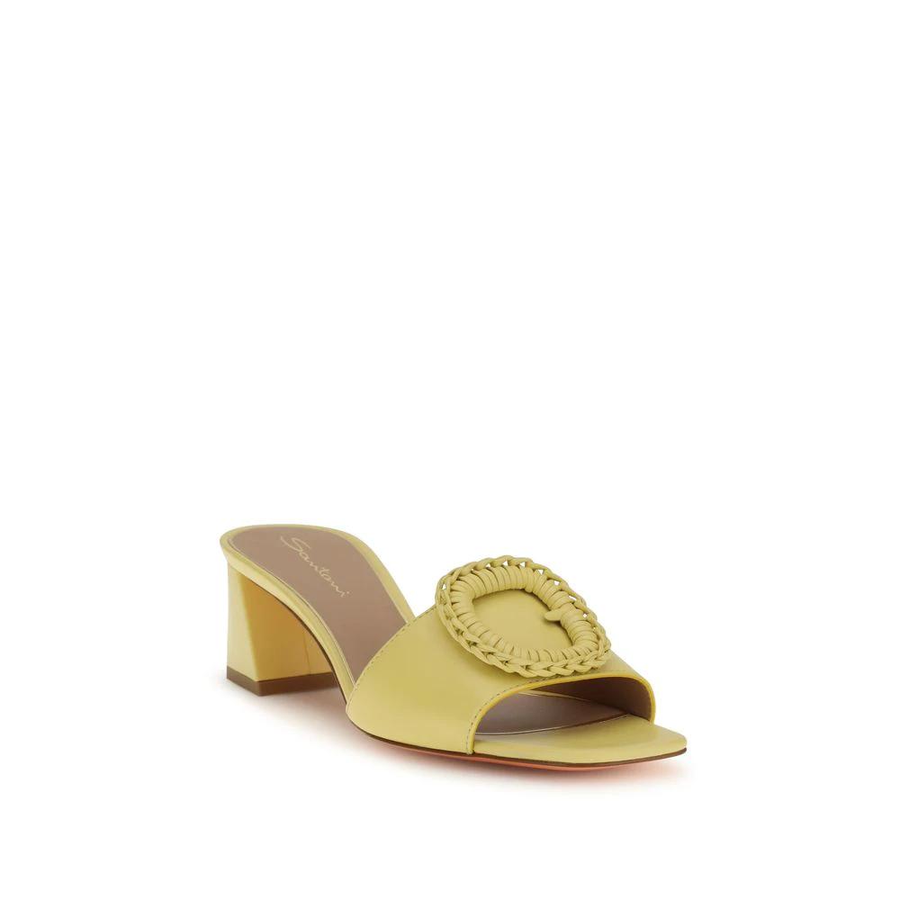 Santoni Sample Sale Santoni Bicolor Calf Leather Bos Taurus Mules - | Designer outlet